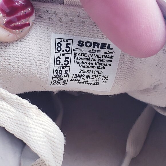 Sorel Women's Caribou X Waterproof Platform Sneaker Shoe Cream Size 8.5 - Picture 14 of 14